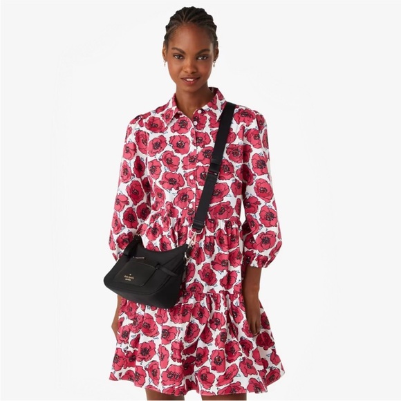 SOLD NEW Kate Spade NY Chelsea Nylon Crossbody w/ Detachable Coin Purse, Black - Picture 3 of 12